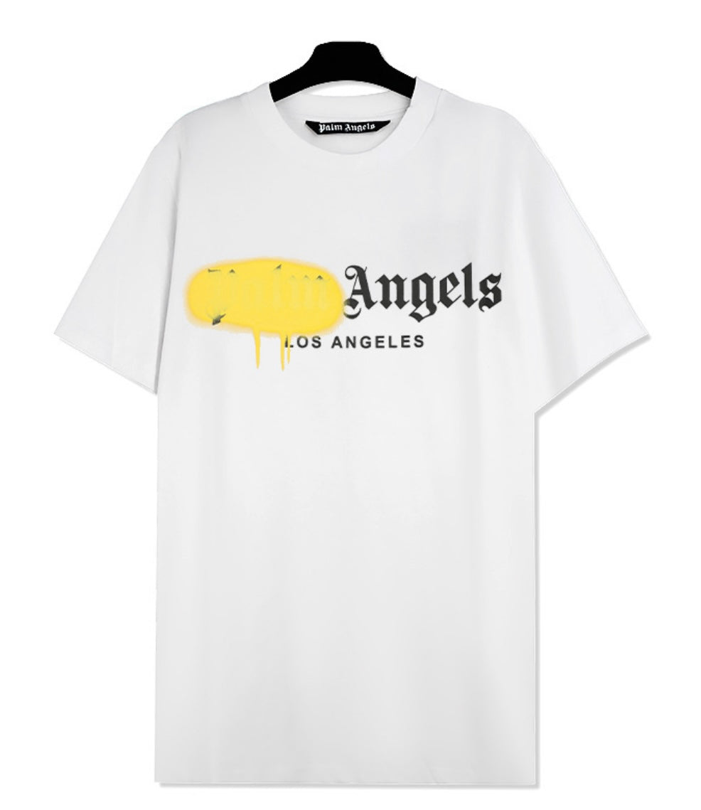T-shirt blanc graffiti Palm Angels