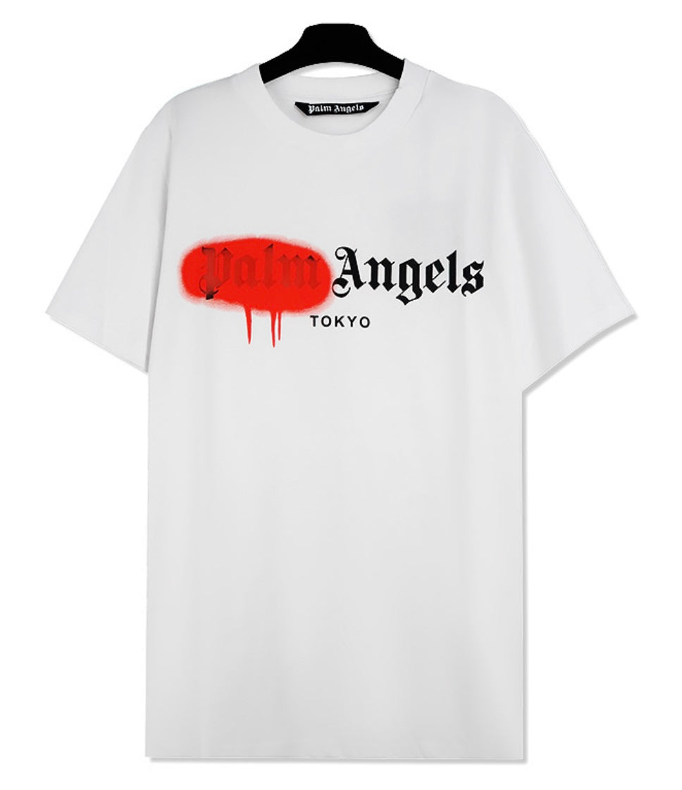 Camiseta Palm Angels Graffiti Blanca