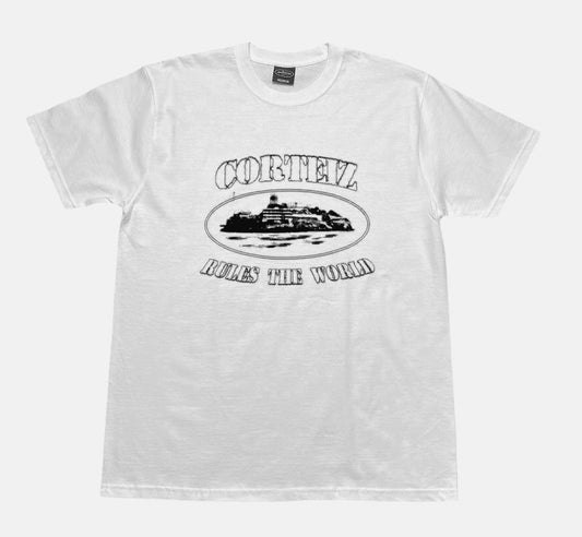 T-shirt blanc Corteiz Alcatraz
